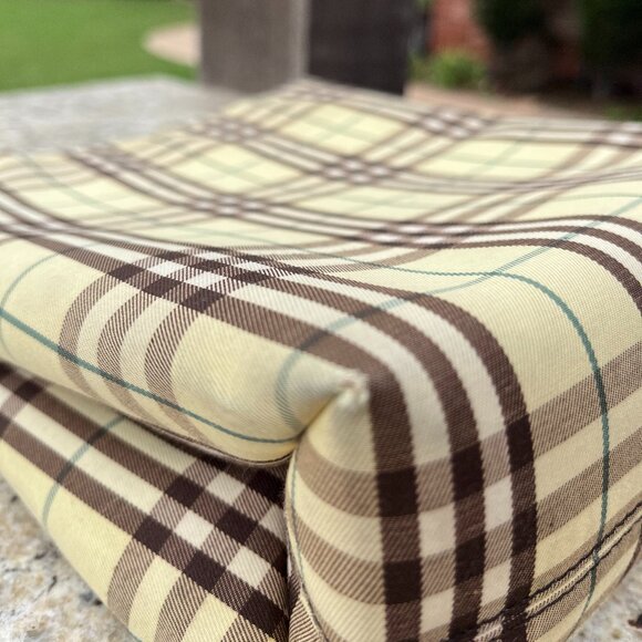 BURBERRY London Check Plaid Vintage AUTHENTIC Tote Bag - Picture 5 of 5